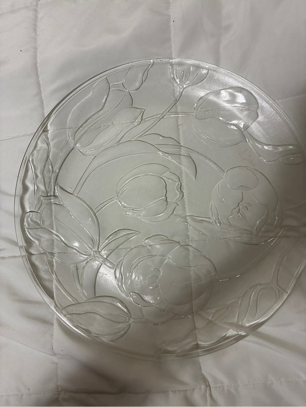 Vintage Indonesia glass platter - Picture 2 of 5